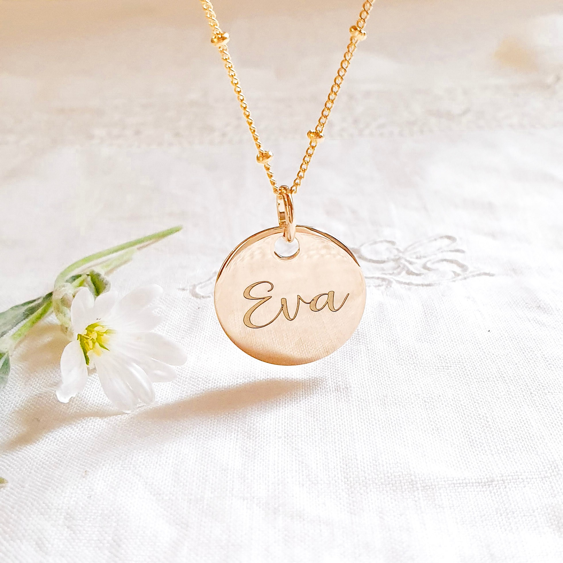 collier prenom or
