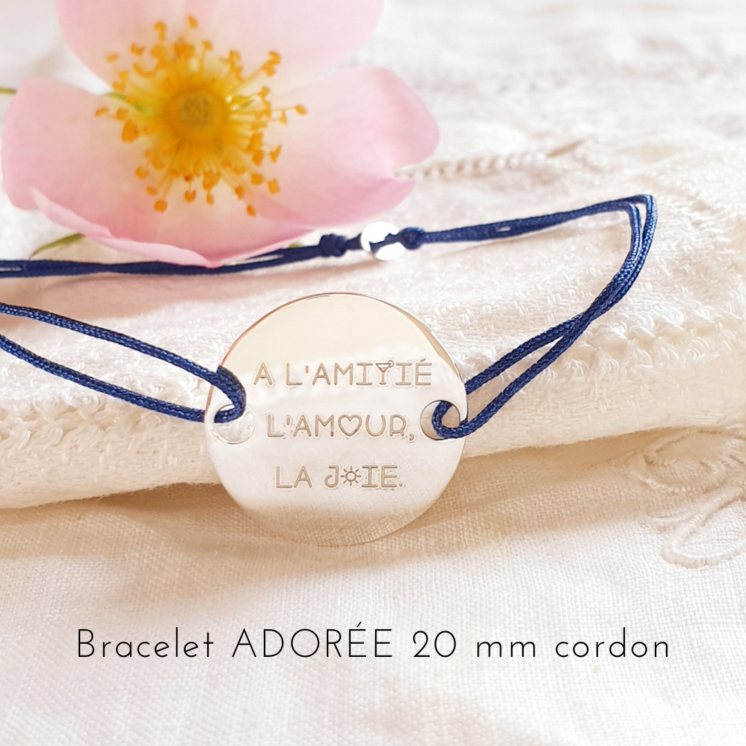 cadeau amie bracelet cordon