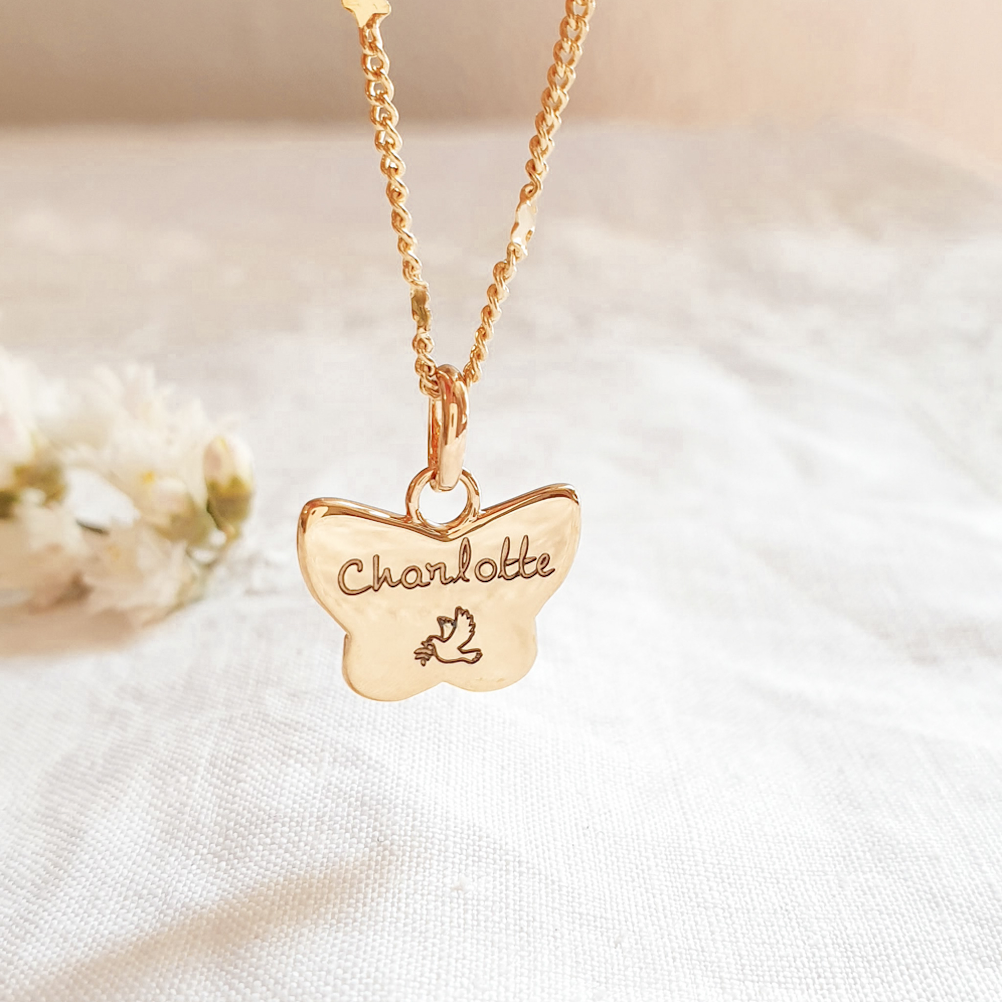 pendentif prenom communion