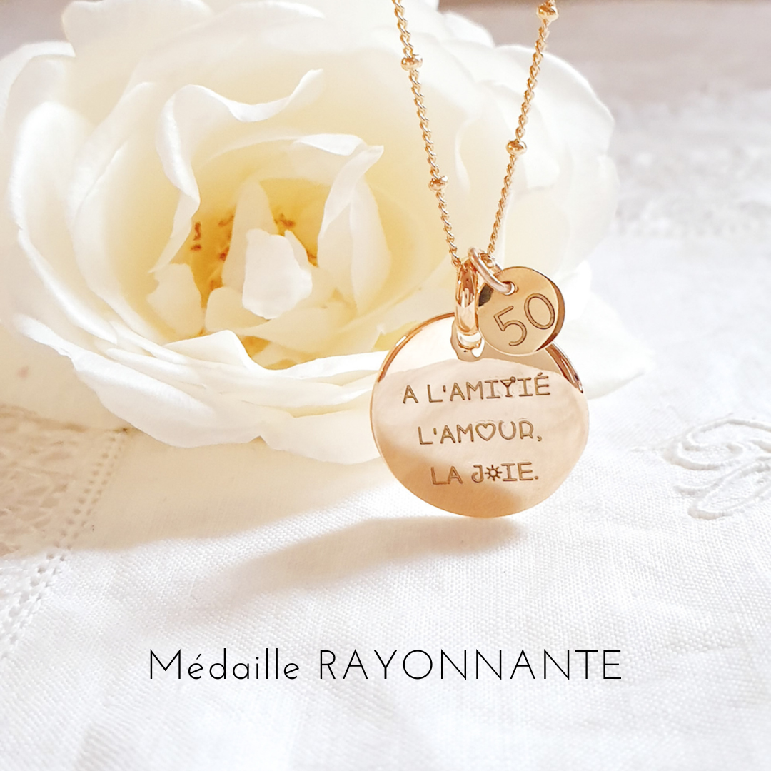 pendentif anniversaire 50 ans femme cadeau