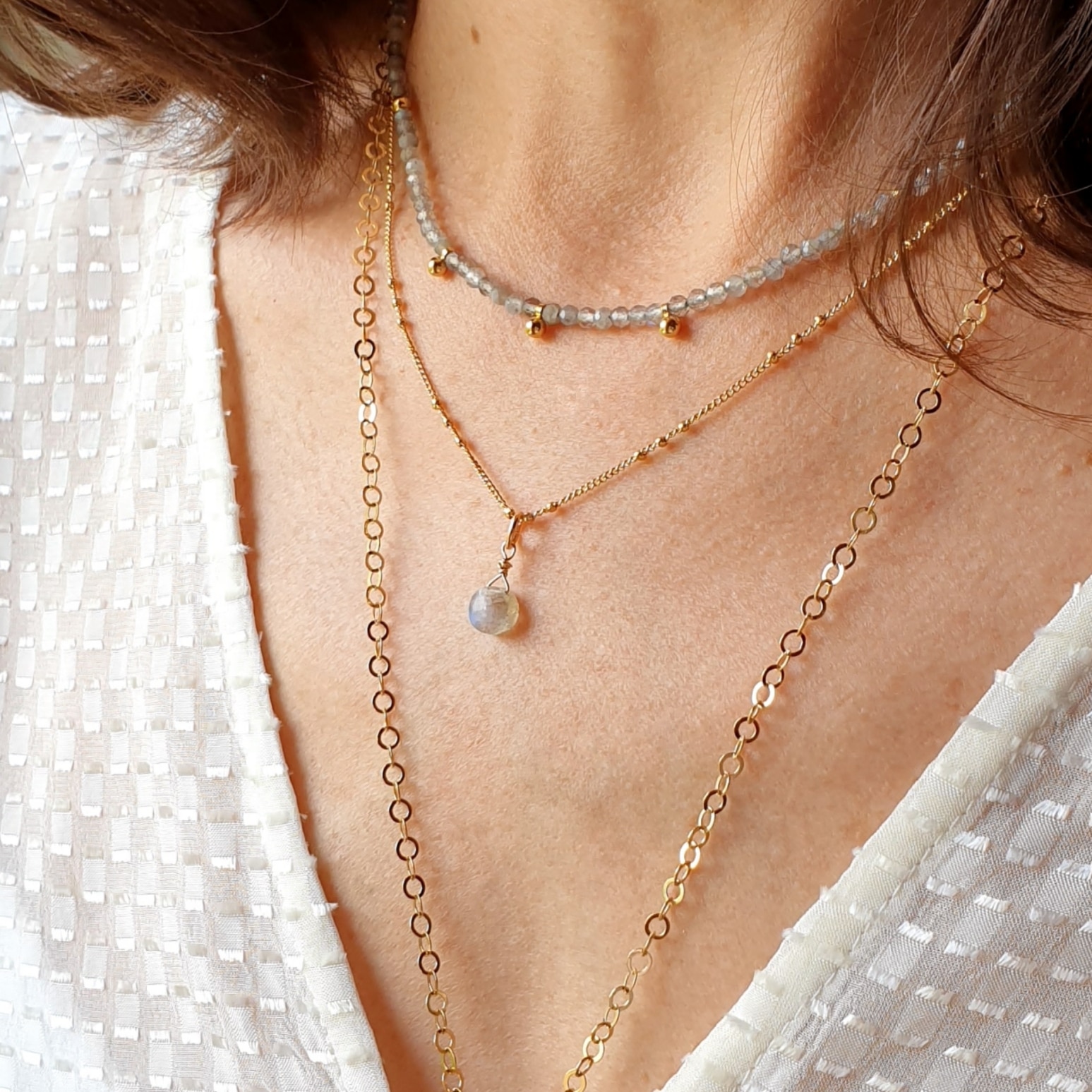 collier pierre labradorite vertu