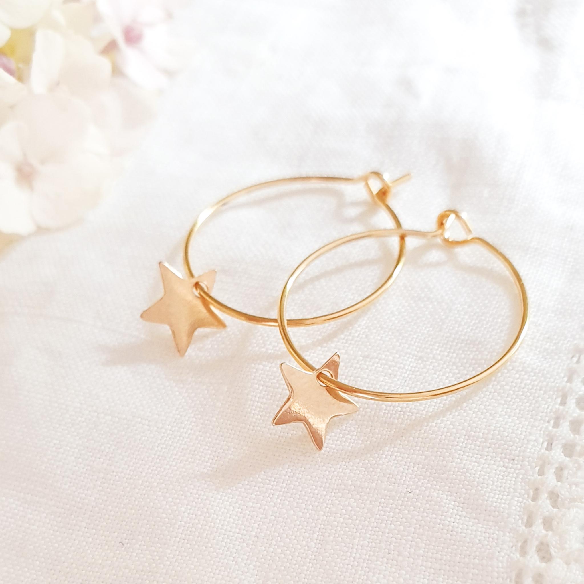 boucles oreille personnalisables etoile