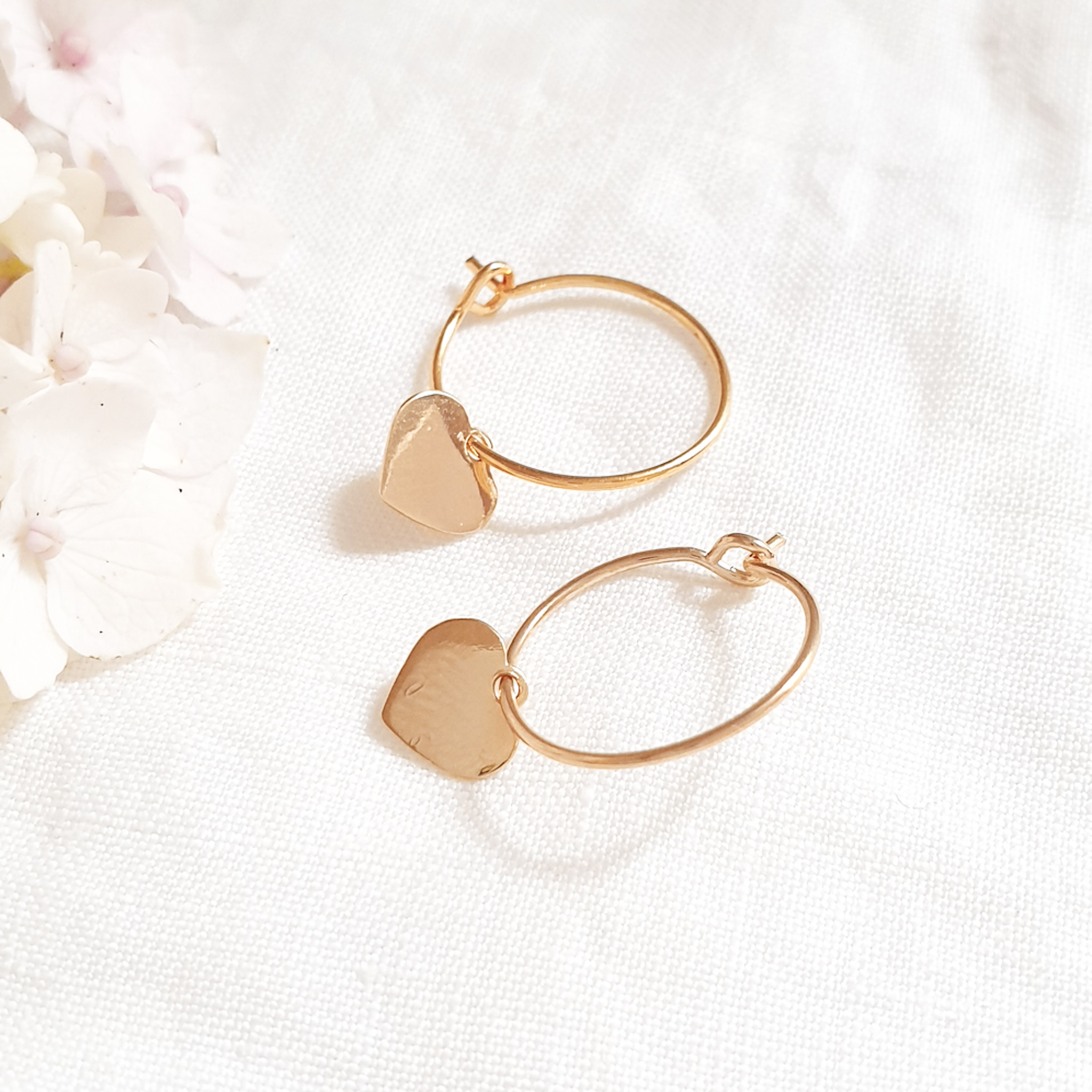 boucle oreille personnalisable coeur