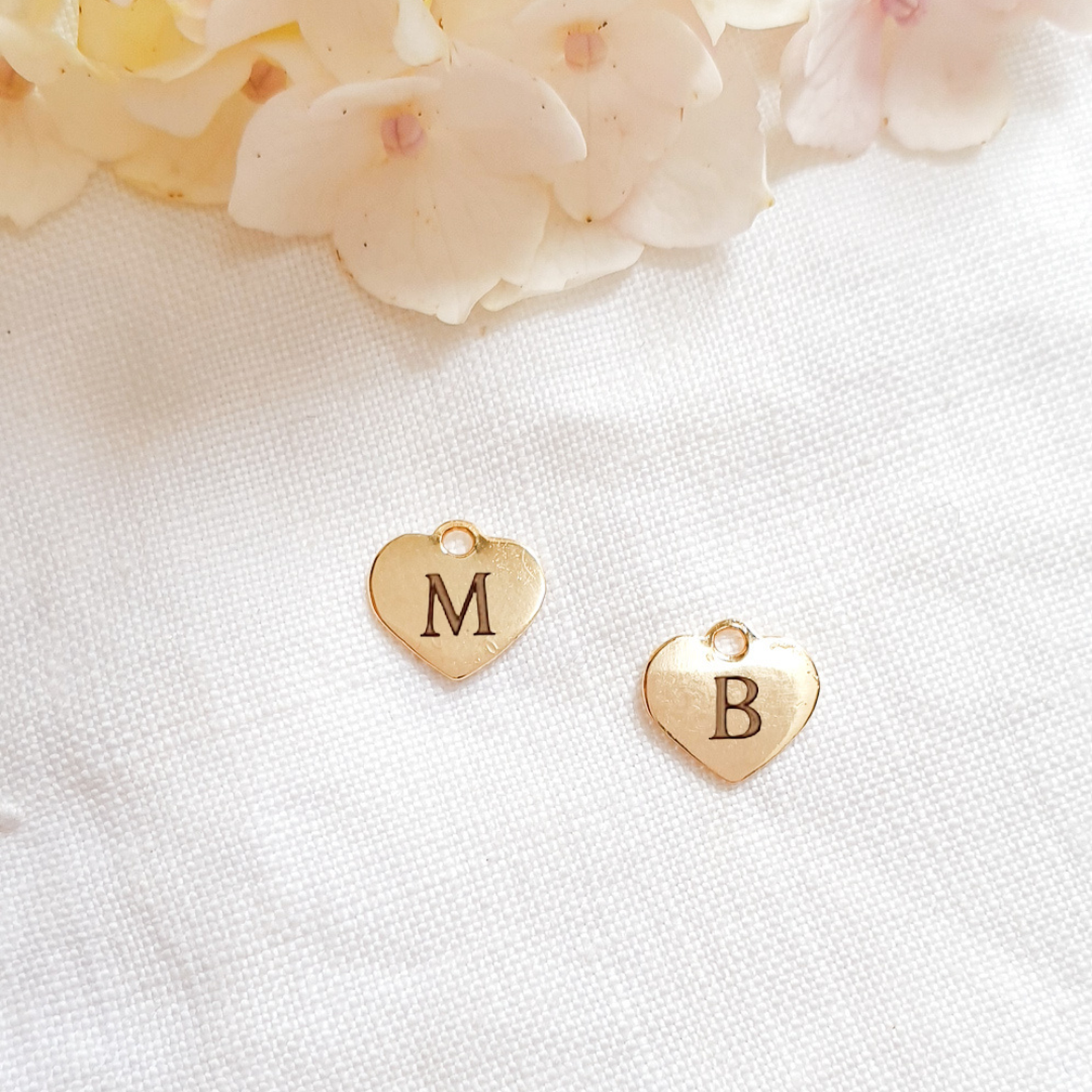 charm personnalise coeur pour boucle