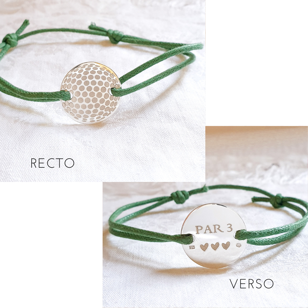 bracelet garcon golf balle grave