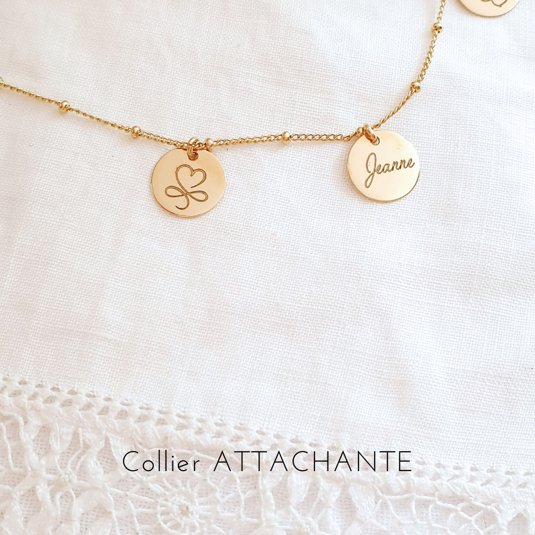 collier prenom maman