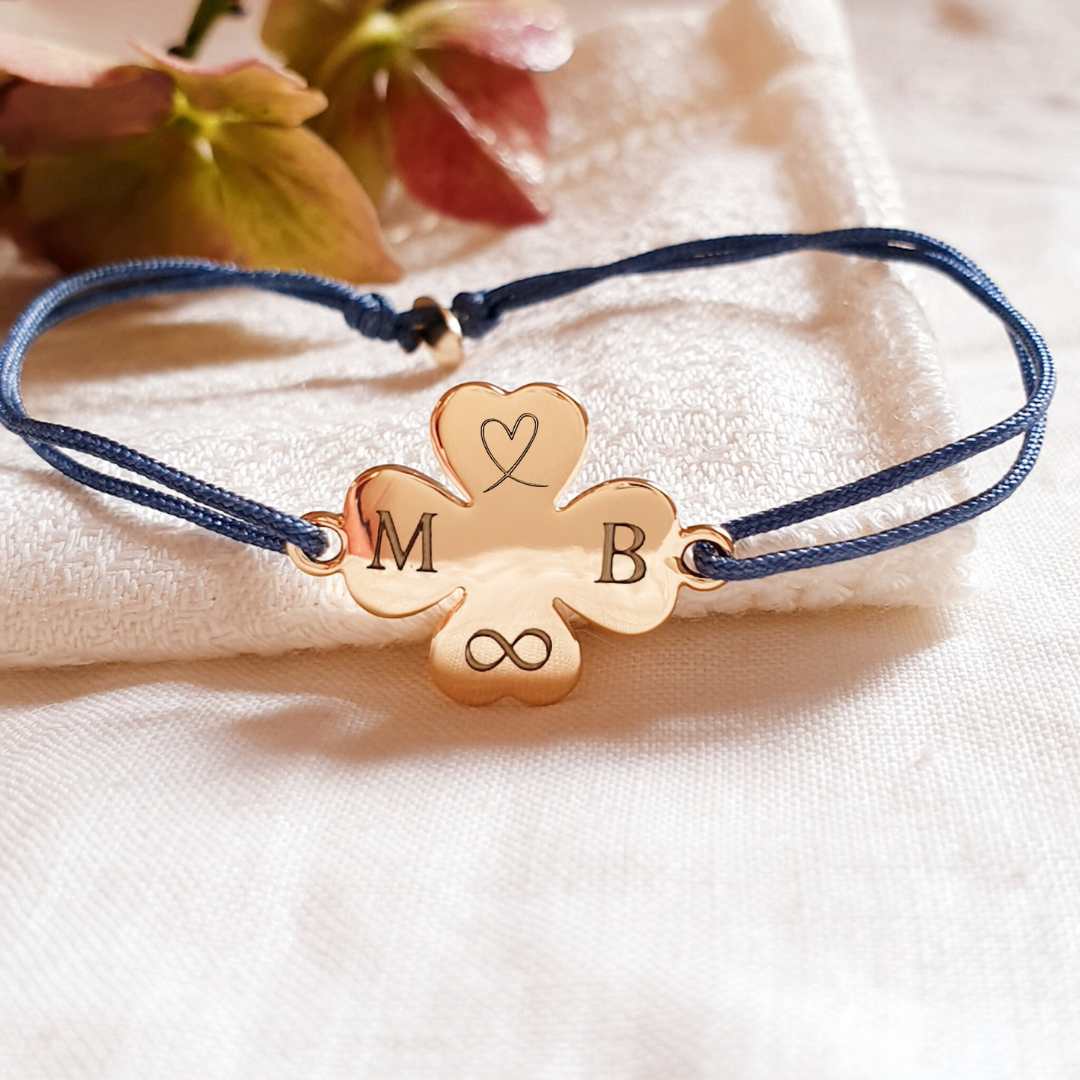 Bracelet cordon VIOLET Bijou de protection porte bonheur