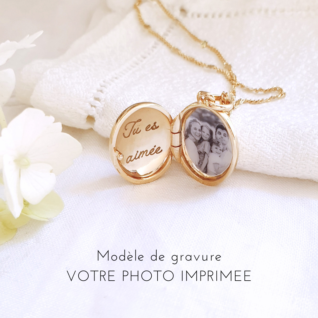 bijou photo medaillon fille personnalise cadeau