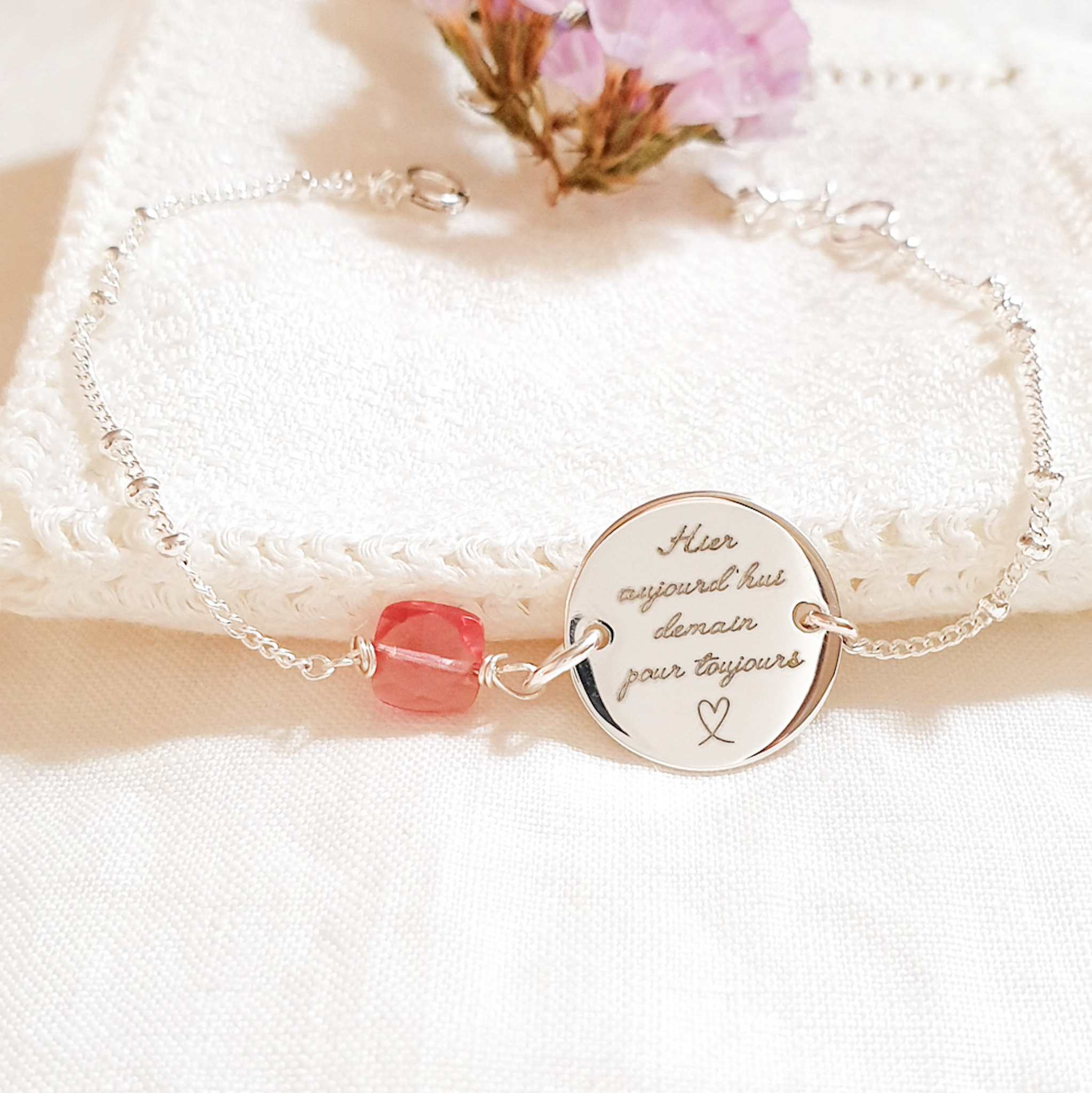 bracelet pour femme amoureuse copine avec pierre