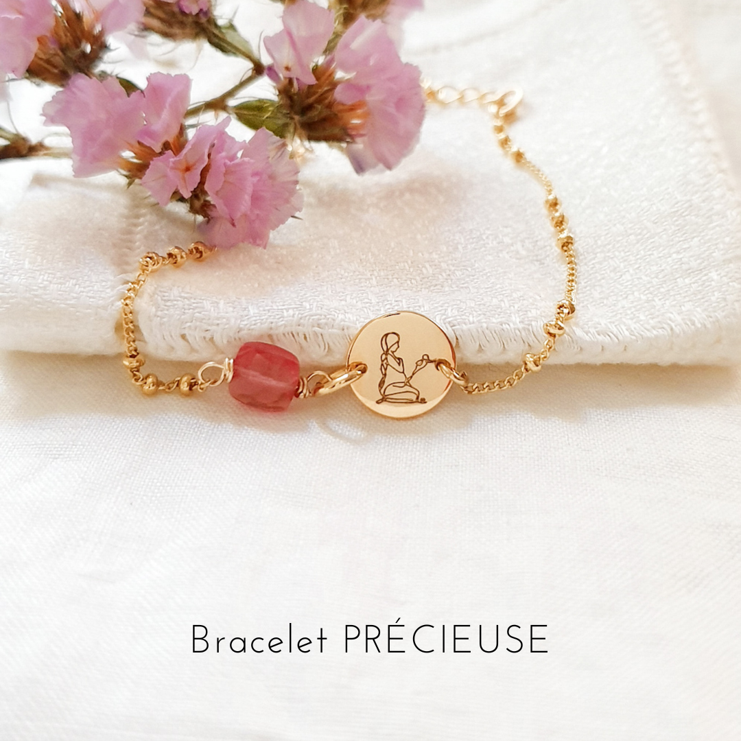 bracelet mamange deuil perinatal pierre