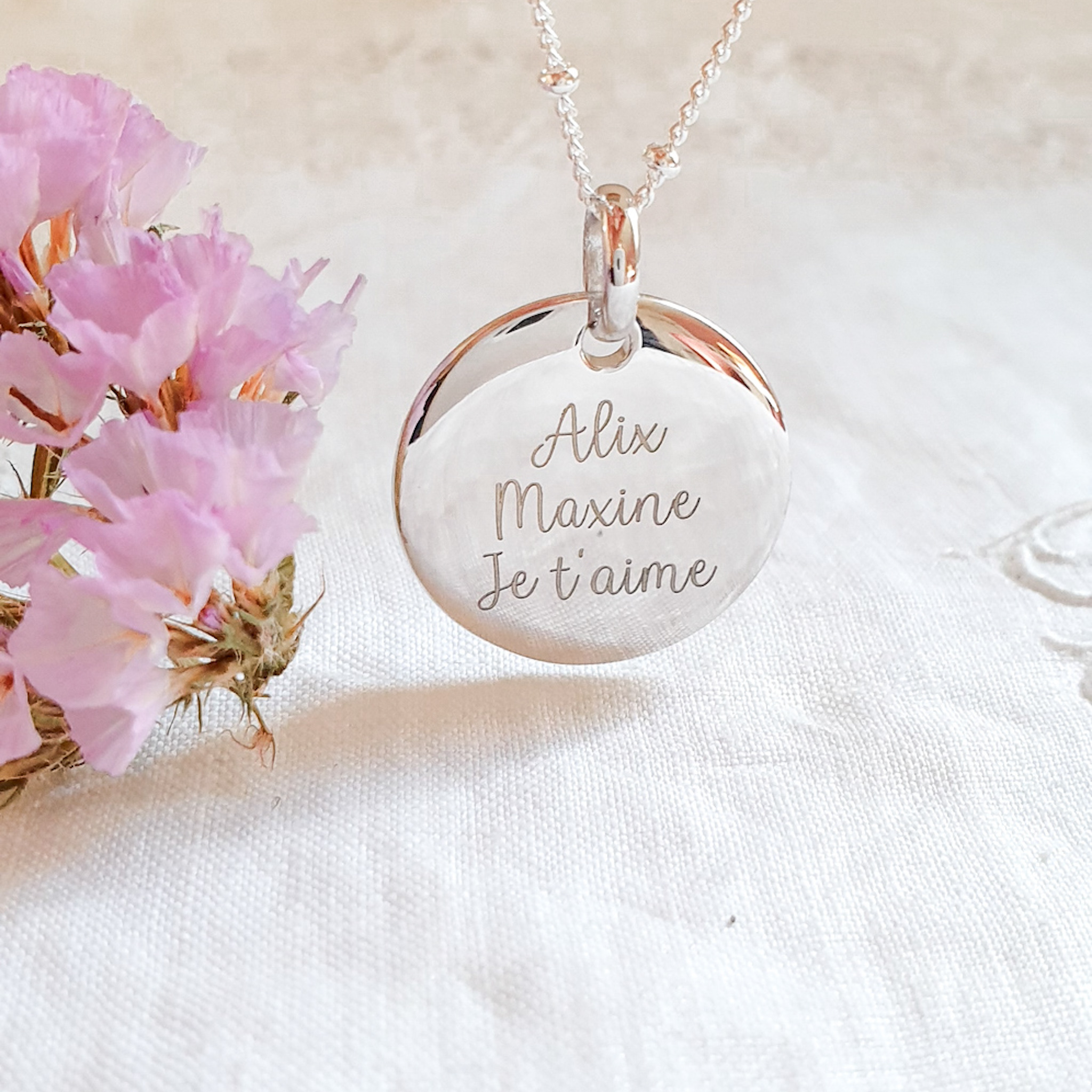 collier pour femme maman mamie prenoms famille