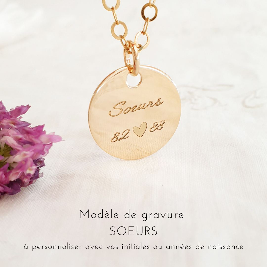 pendentif soeur cadeau collier grave