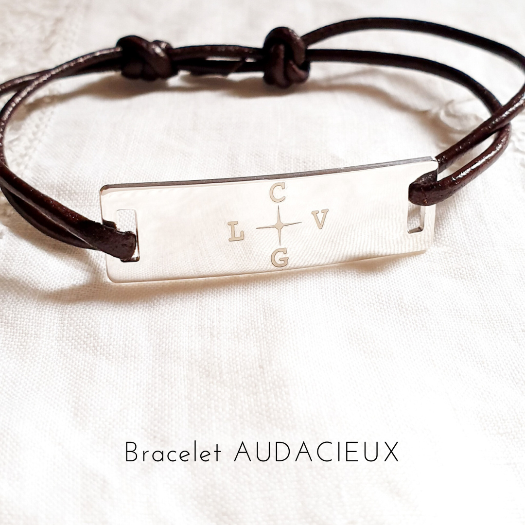 bracelet personnalise reglable pour homme