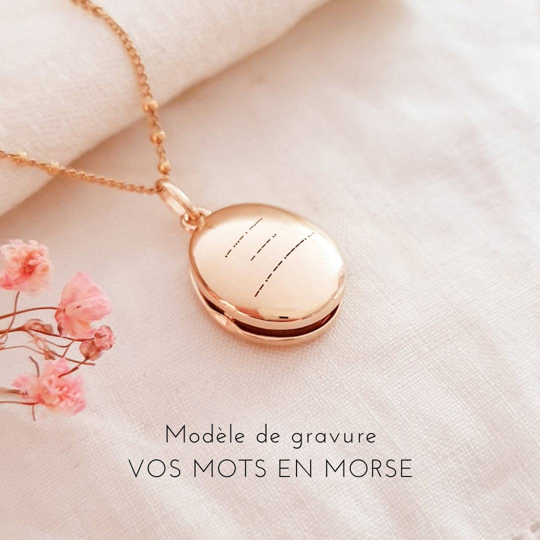 bijou pour adolescent gravure morse
