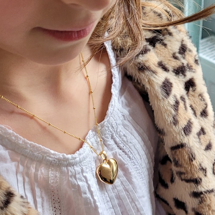 coeur pendentif personnalisable pour fille