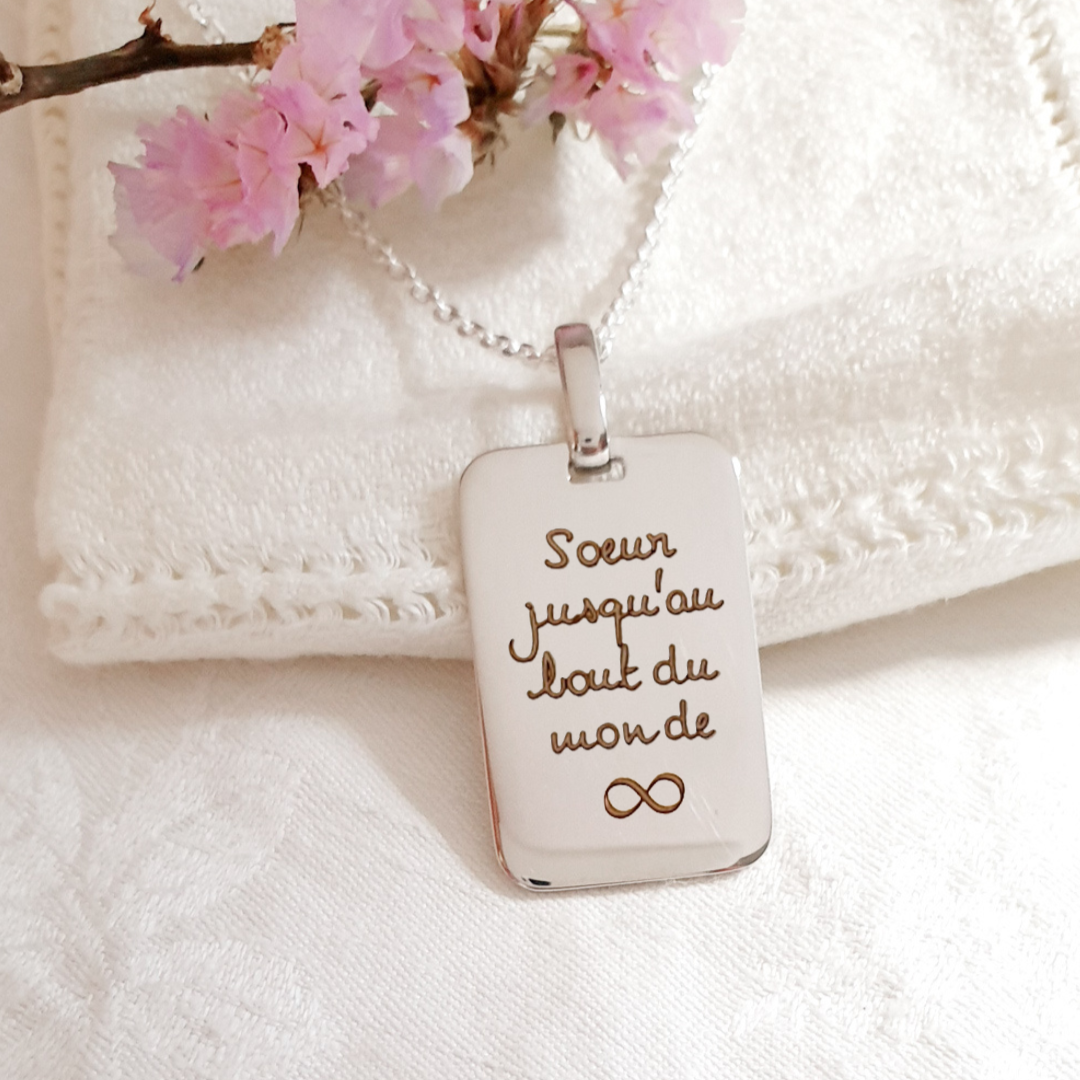 cadeau pour ma soeur bijou grave