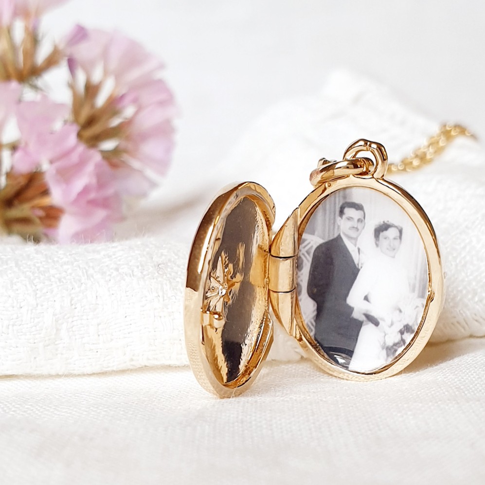 collier photo deuil grand mere grand pere