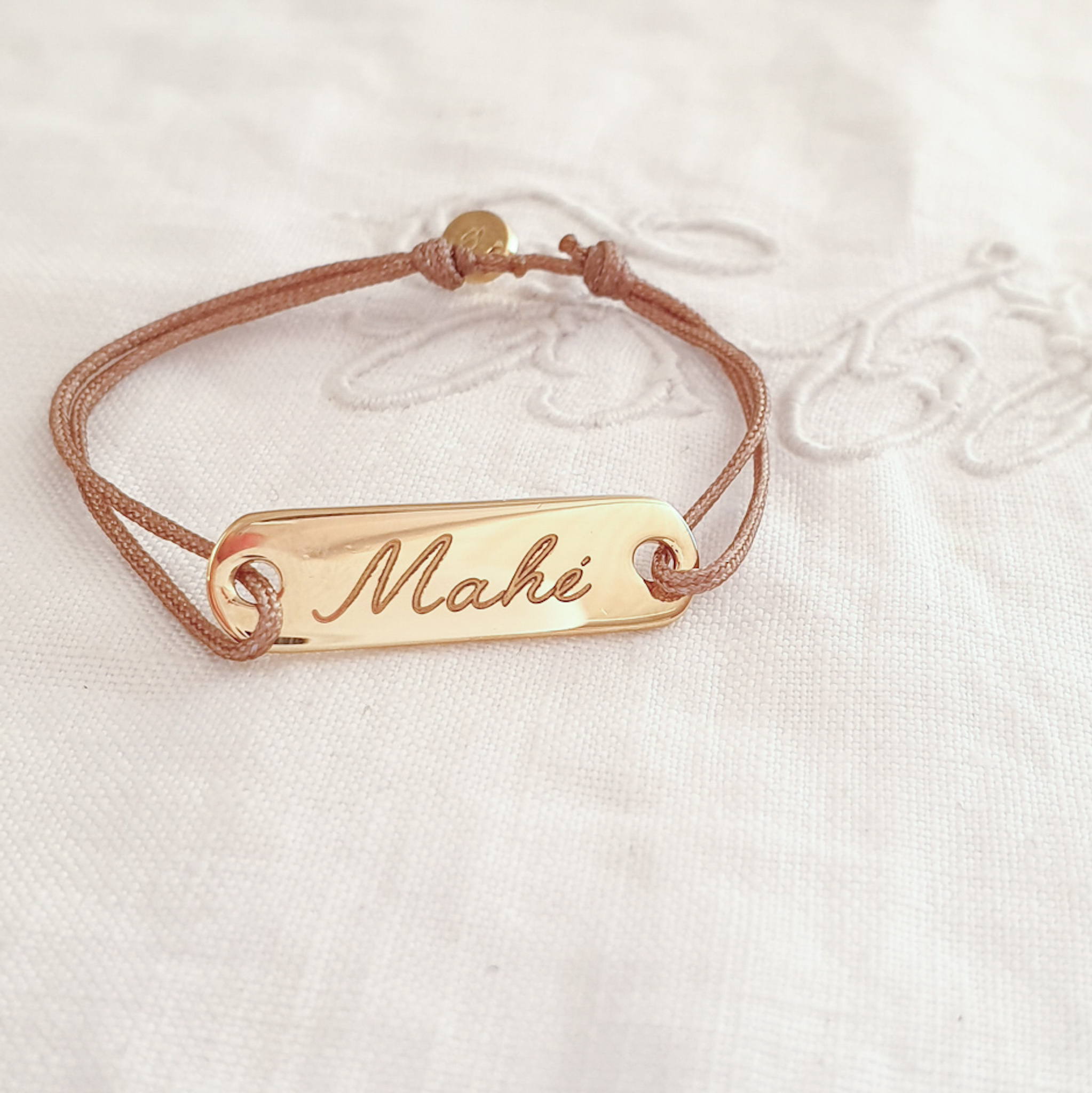 bracelet gourmette garcon cordon
