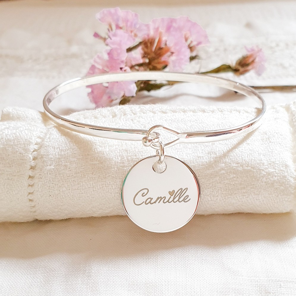 bracelet jonc femme personnalise prenom
