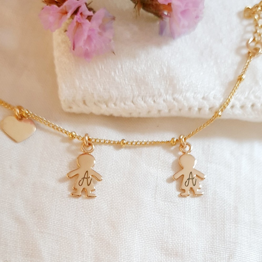 Maverton Sterling 925 Gravé Bracelet Bébé Maverton Argent 925 - Cordon Rose Personnalisable - Baptême Naissance Bracelet Ajustable Bébé