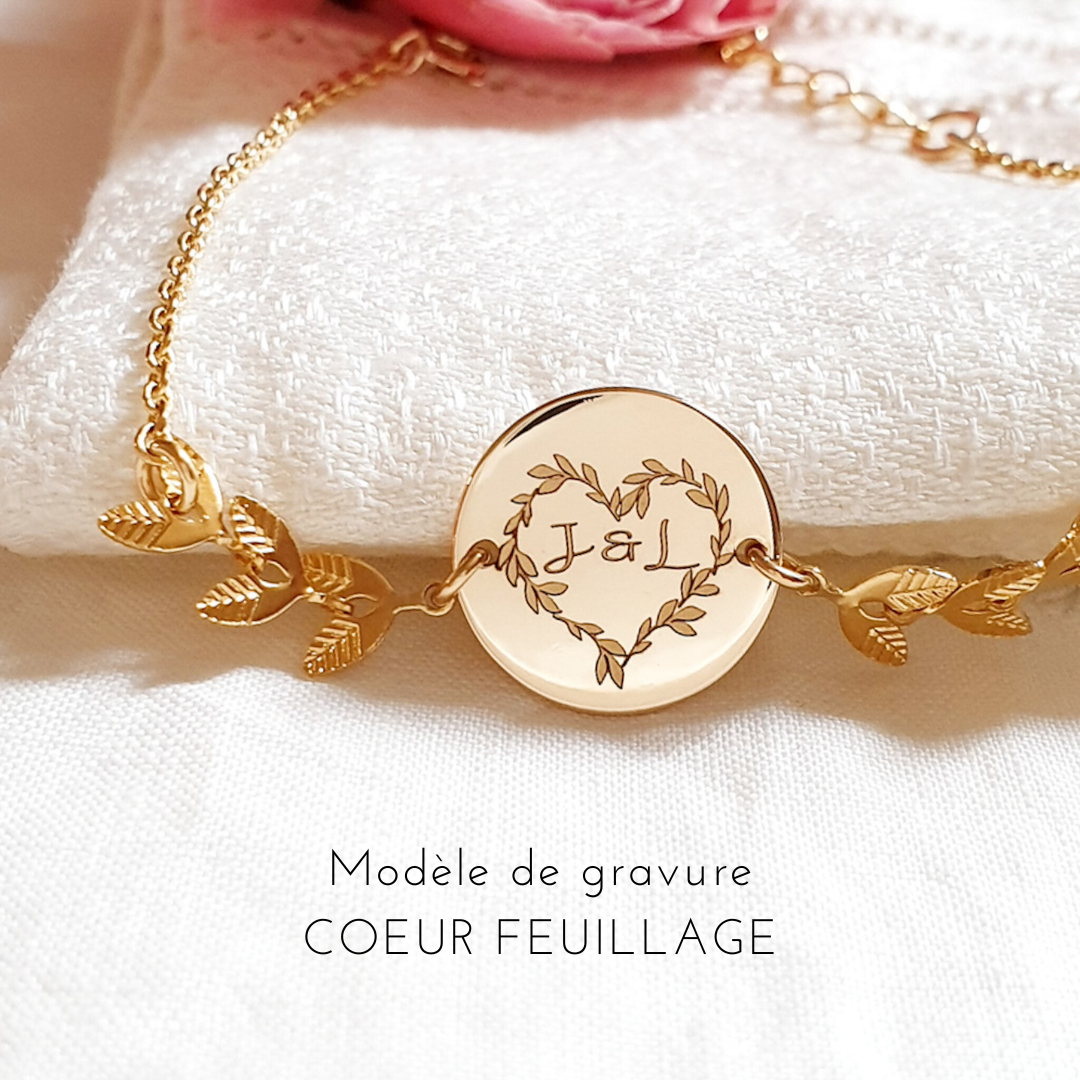 bracelet grave cadeau pour cherie copine amoureuse