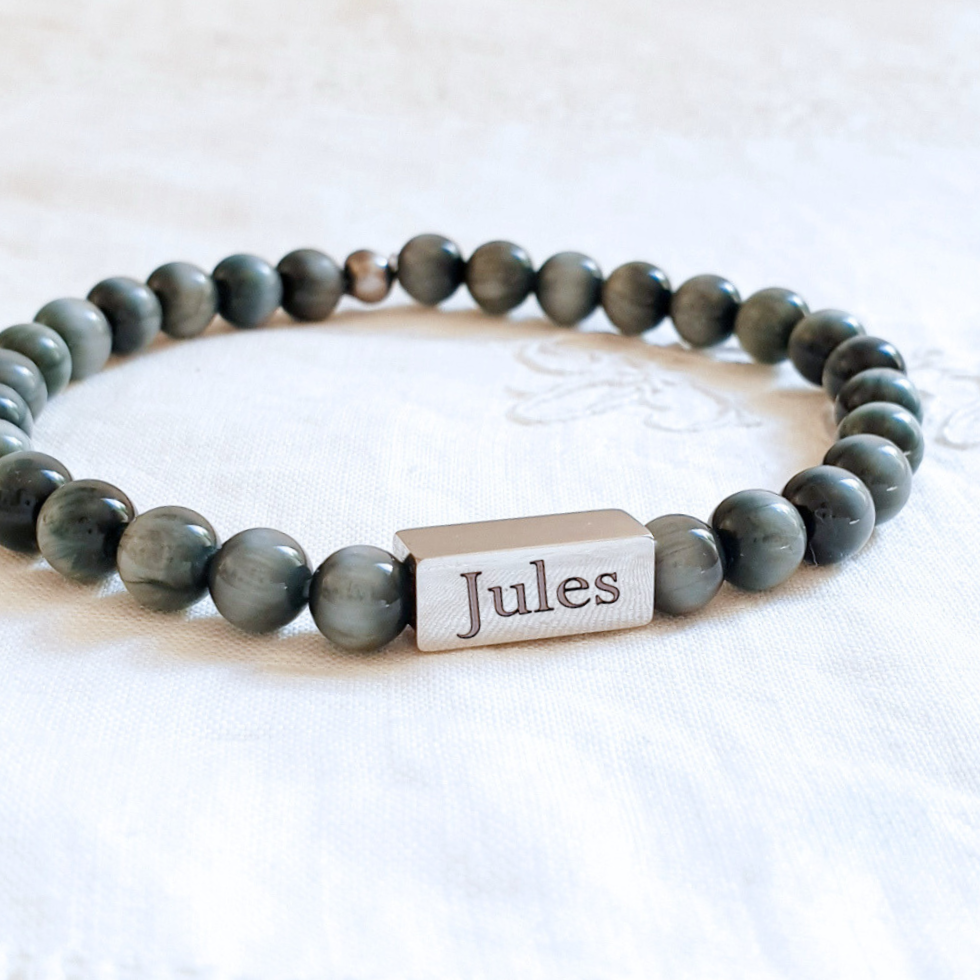 cadeau fete des peres bracelet personnalise homme
