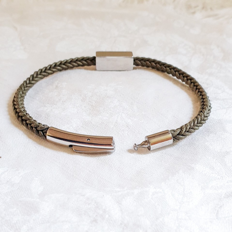 bracelet homme personnalisable fermoir magnetique