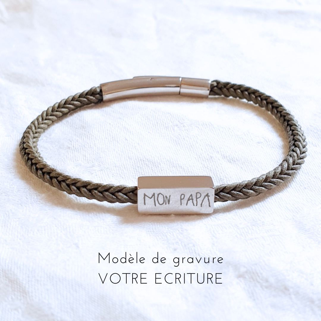 bracelet homme fete des peres personnalisable
