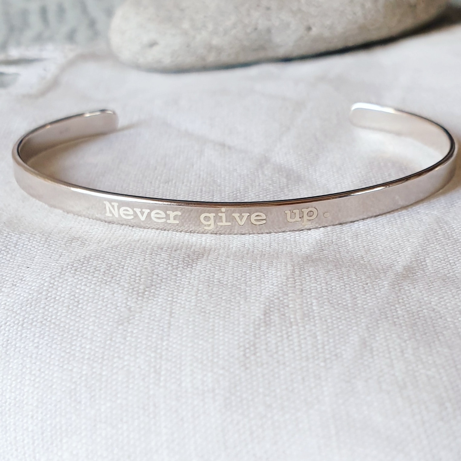 bracelet jonc homme personnalise message