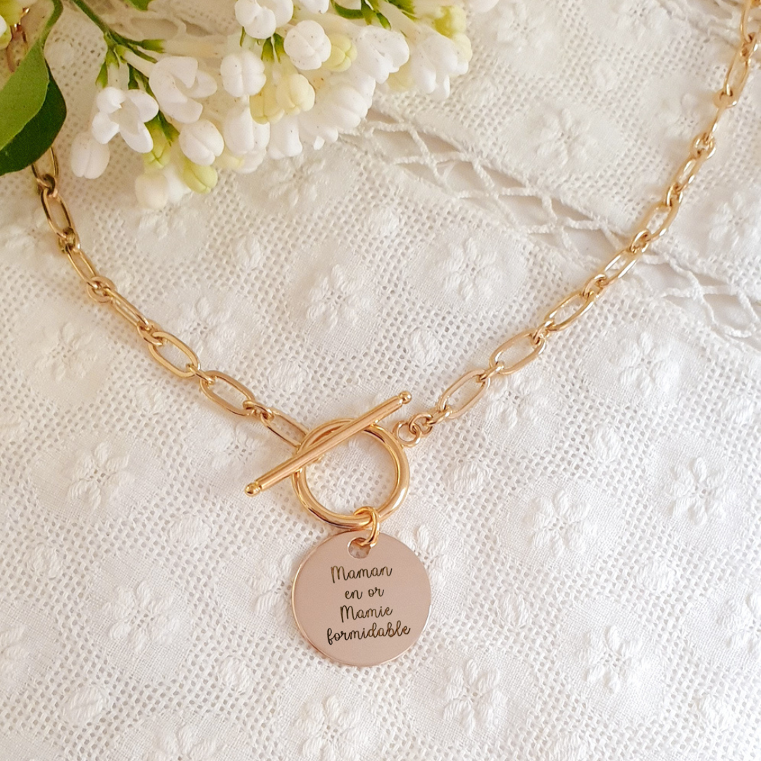 collier grand mere gravure personnalisee