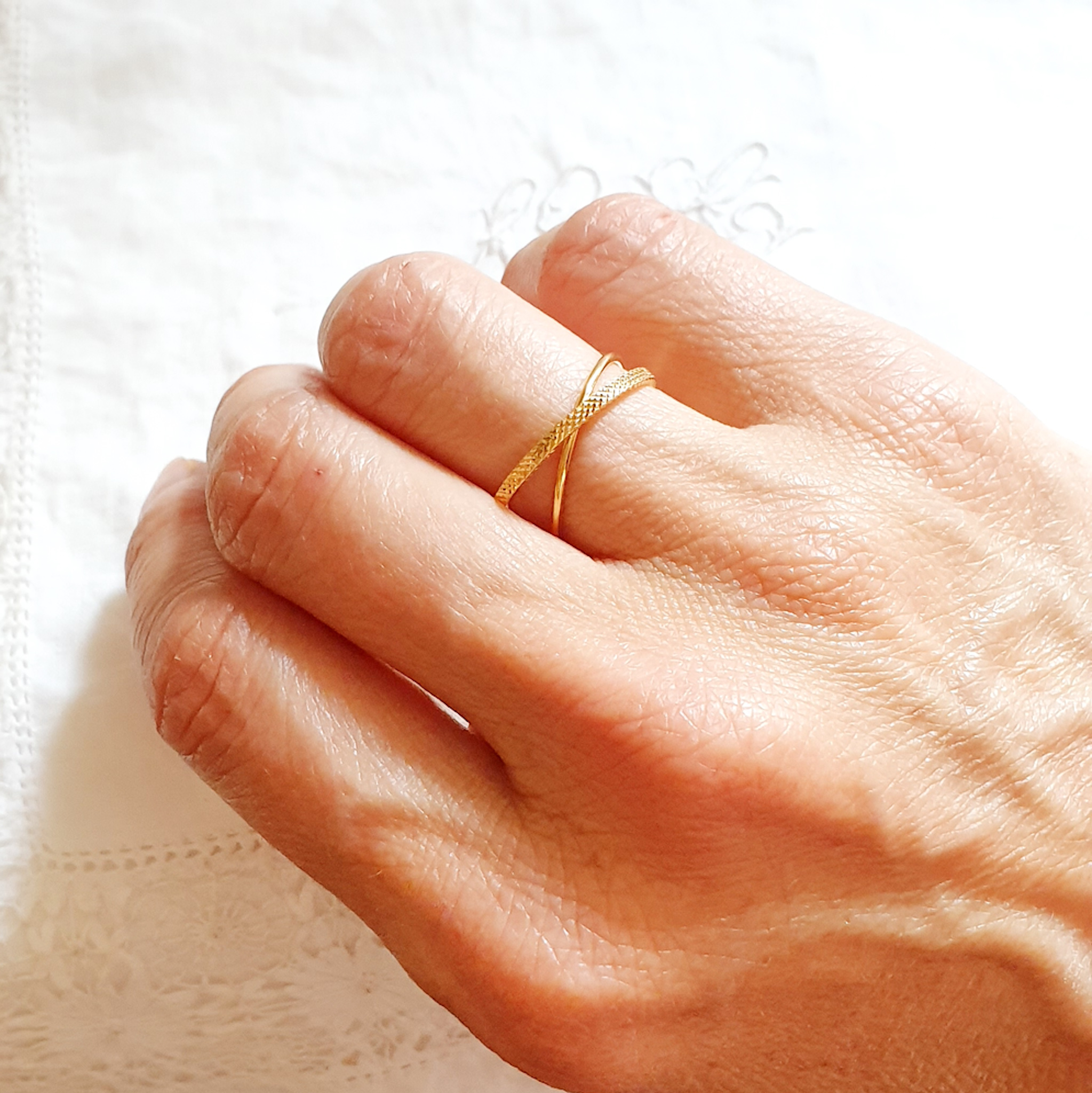 bague reglable femme or solde