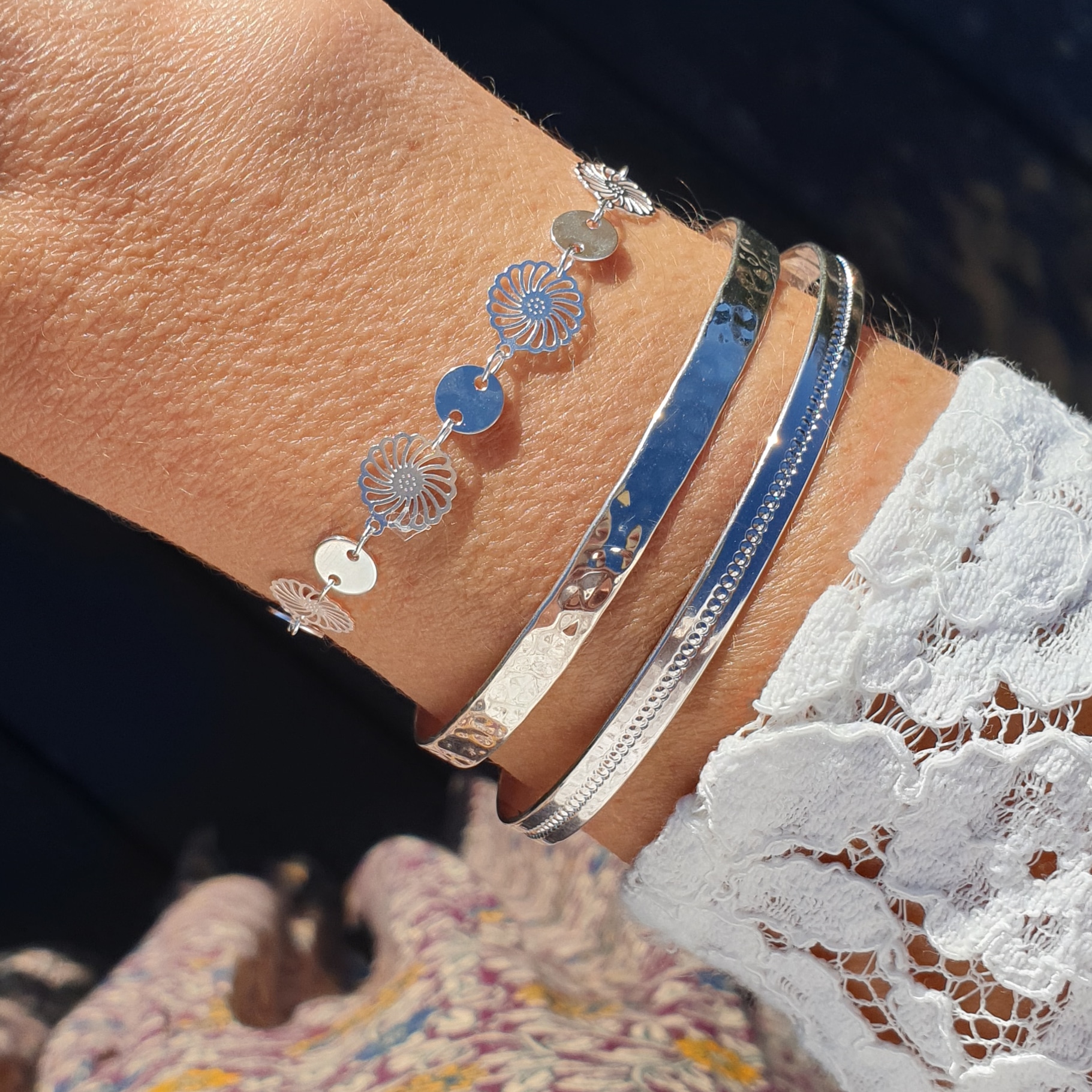 bracelet argent femme bijou soldé