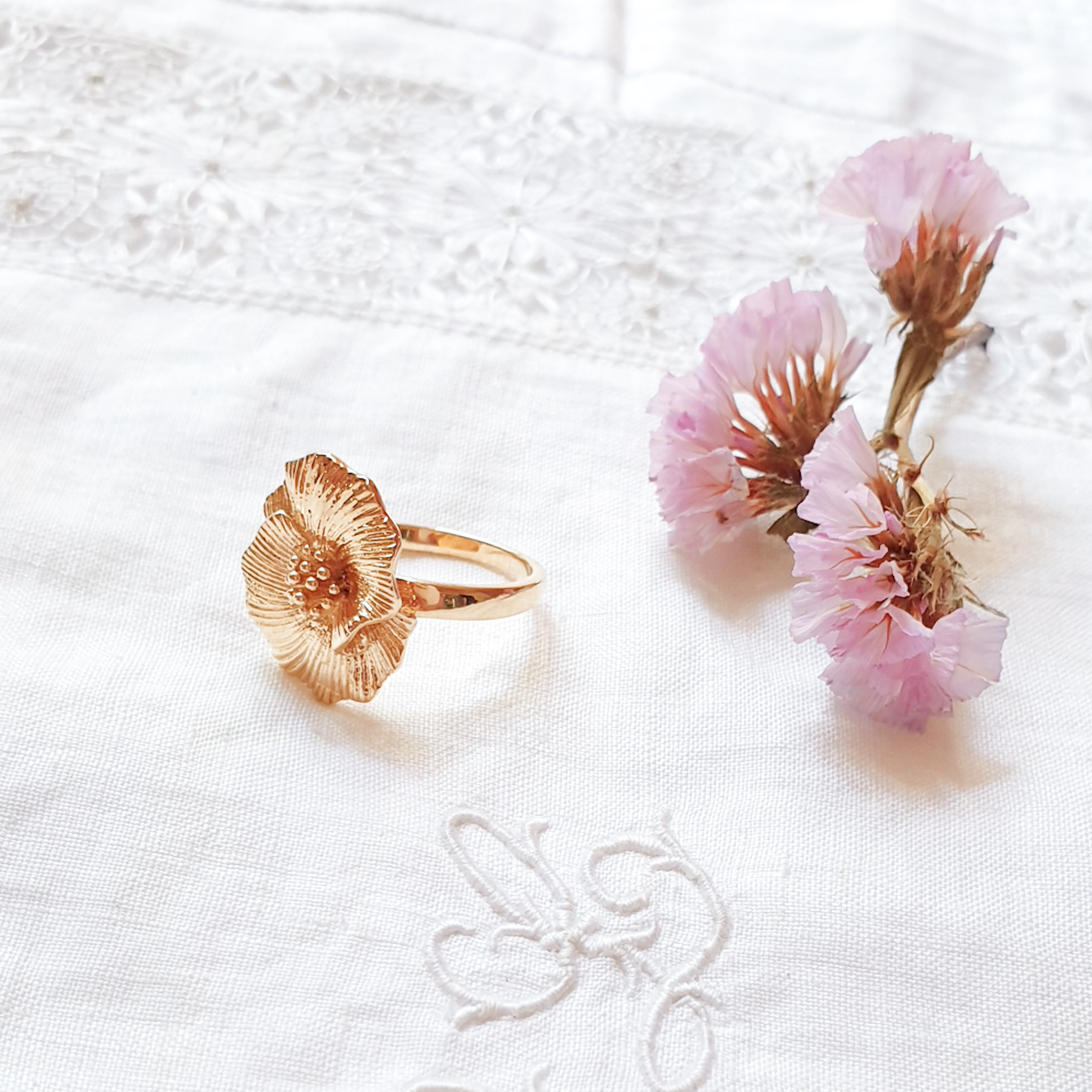 GRACIEUSE bague or femme