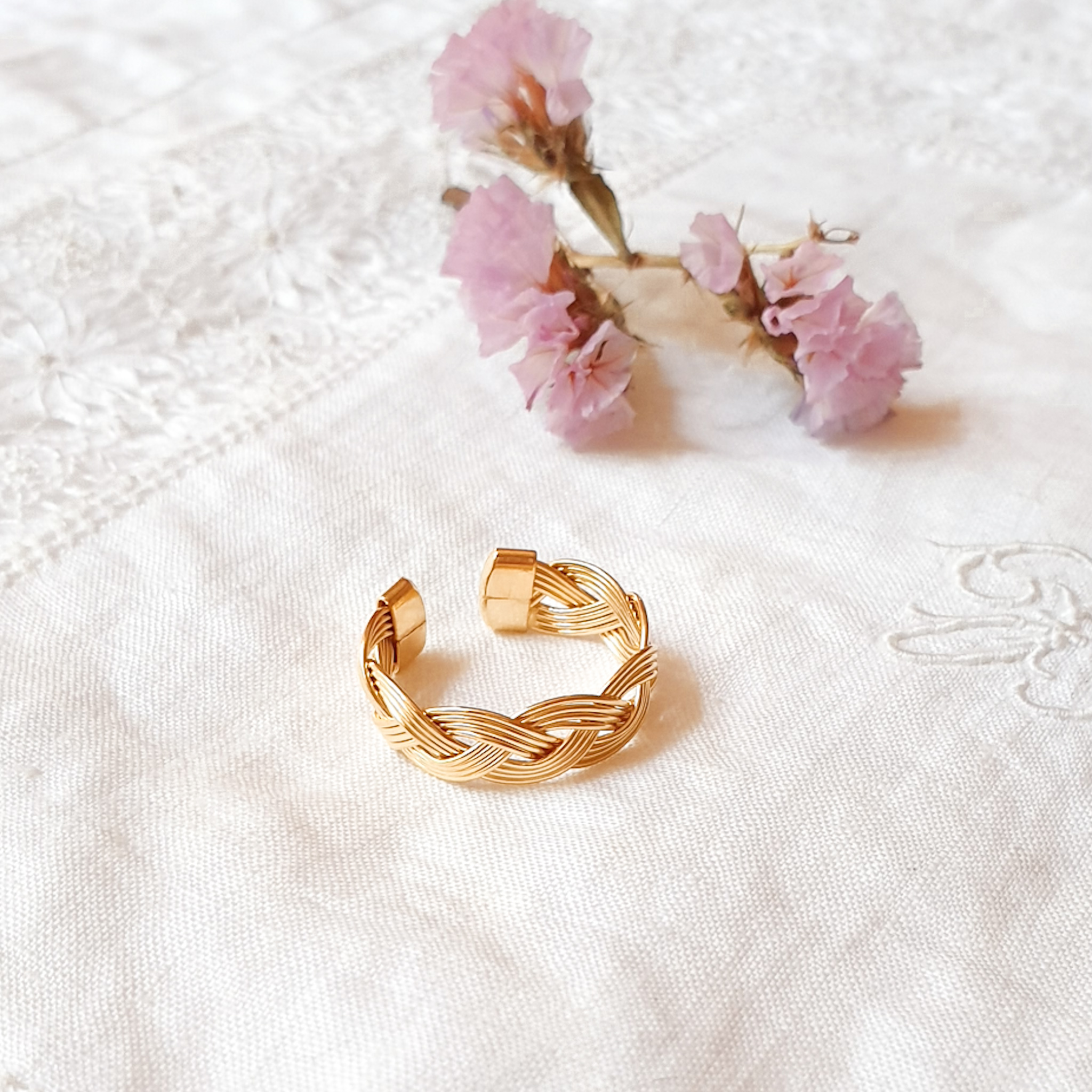 bague reglable or femme