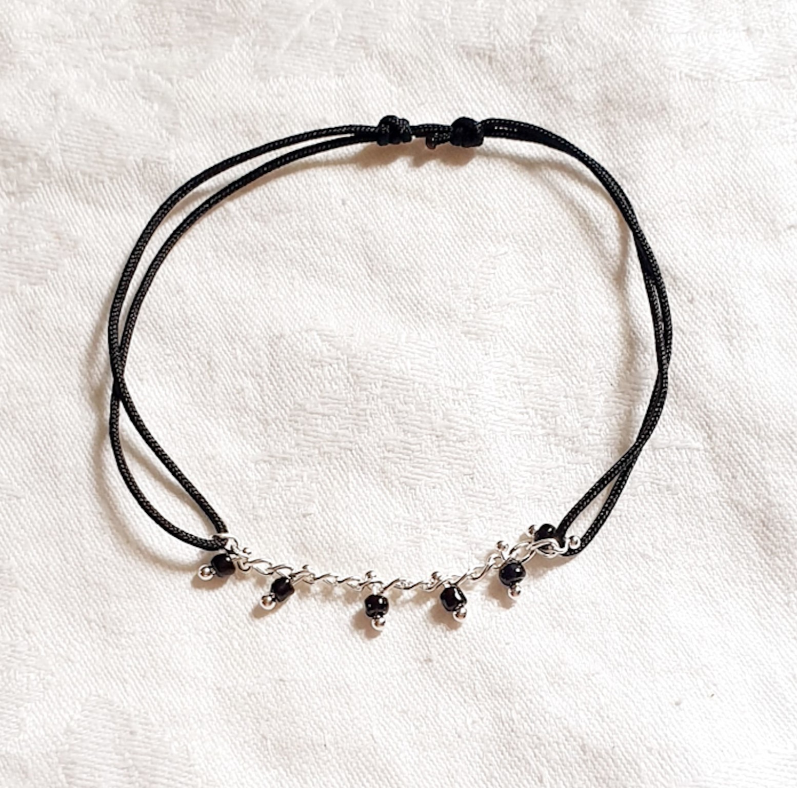 AVENTURIERE bracelet argent cordon