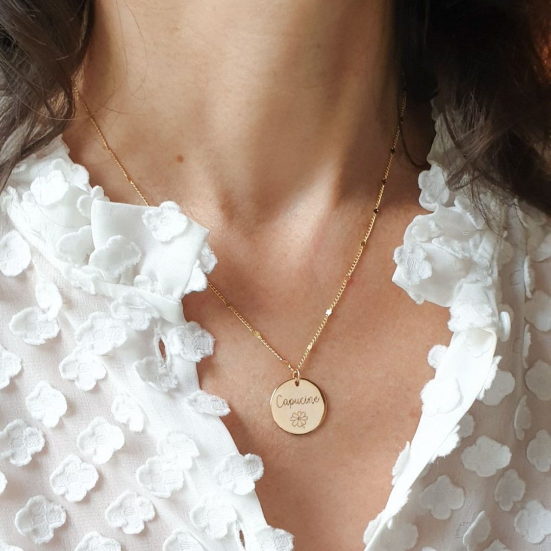 collier prenom cadeau maman