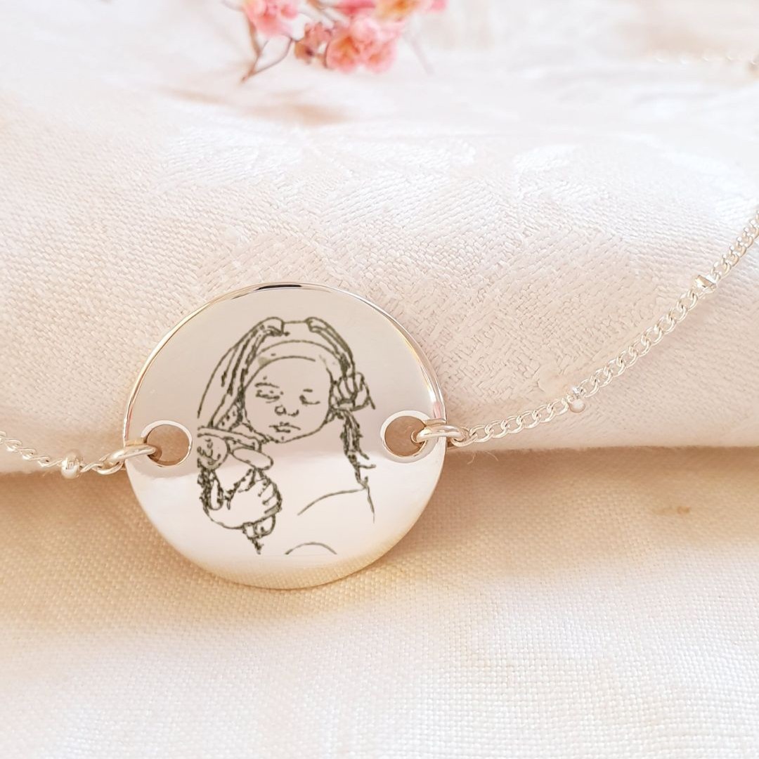 graver une photo cadeau naissance