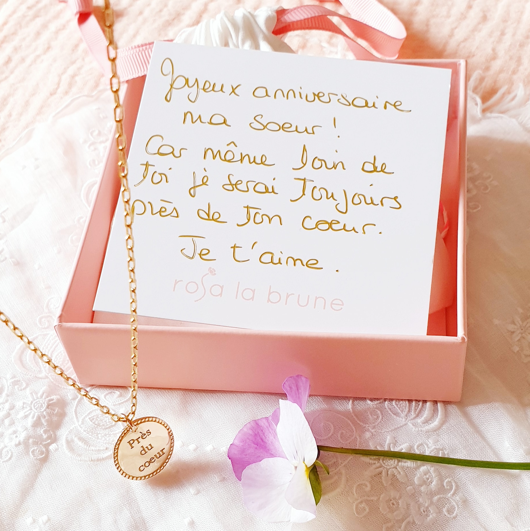 cadeau anniversaire soeur bijou