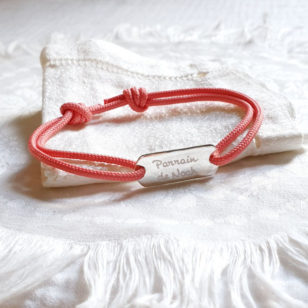 bracelet personnalisé homme idee cadeau pour parrain