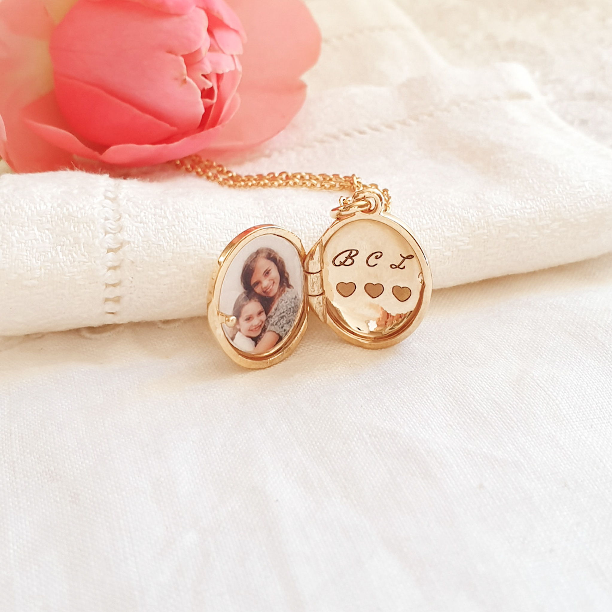 medaillon photo personnalise