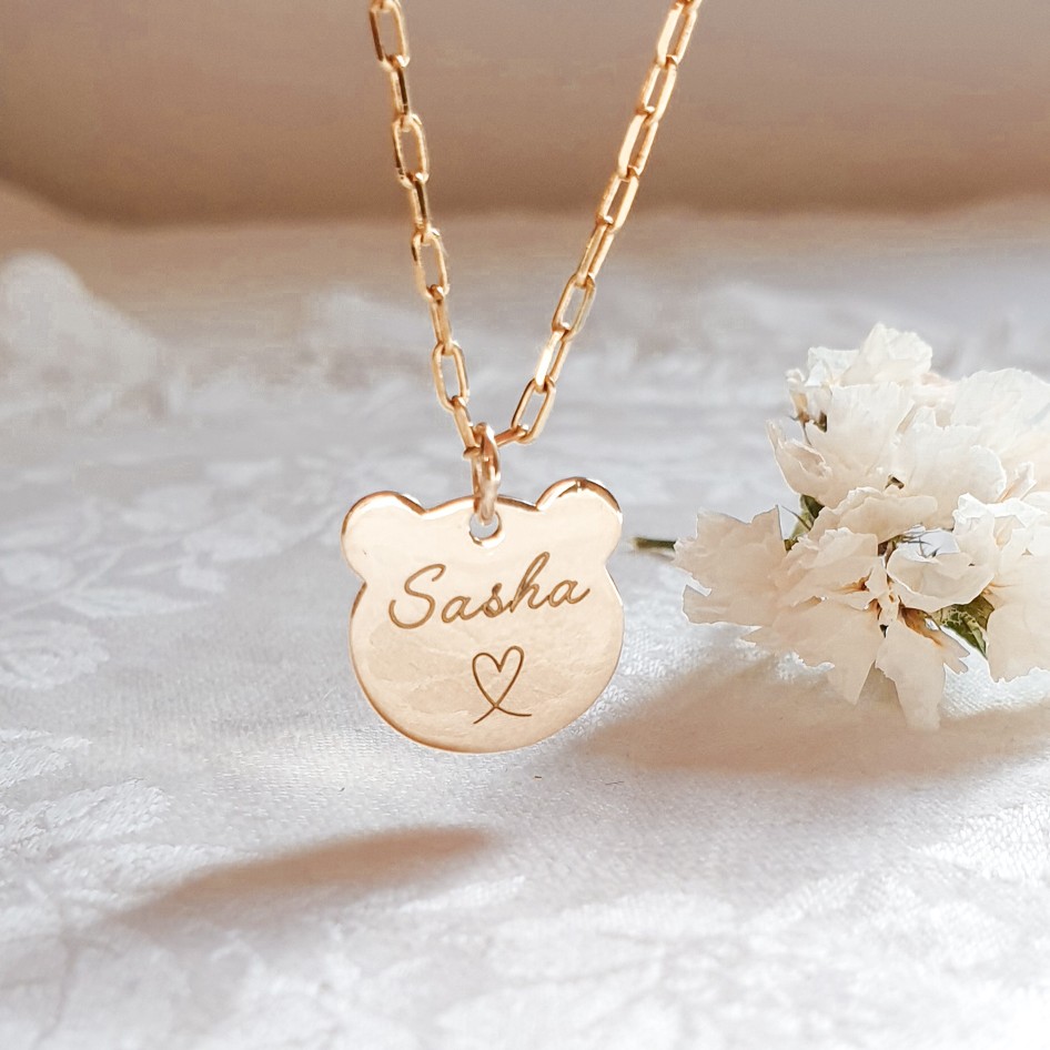 collier fillette prénom personnalisé