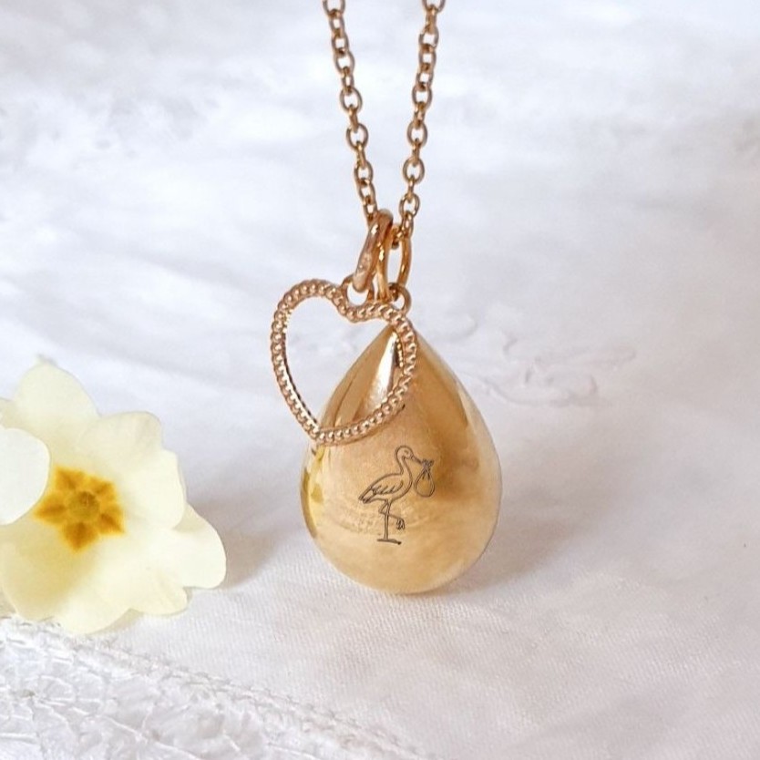 BOLA DE GROSSESSE COEUR et personnalisé Or ou argent
