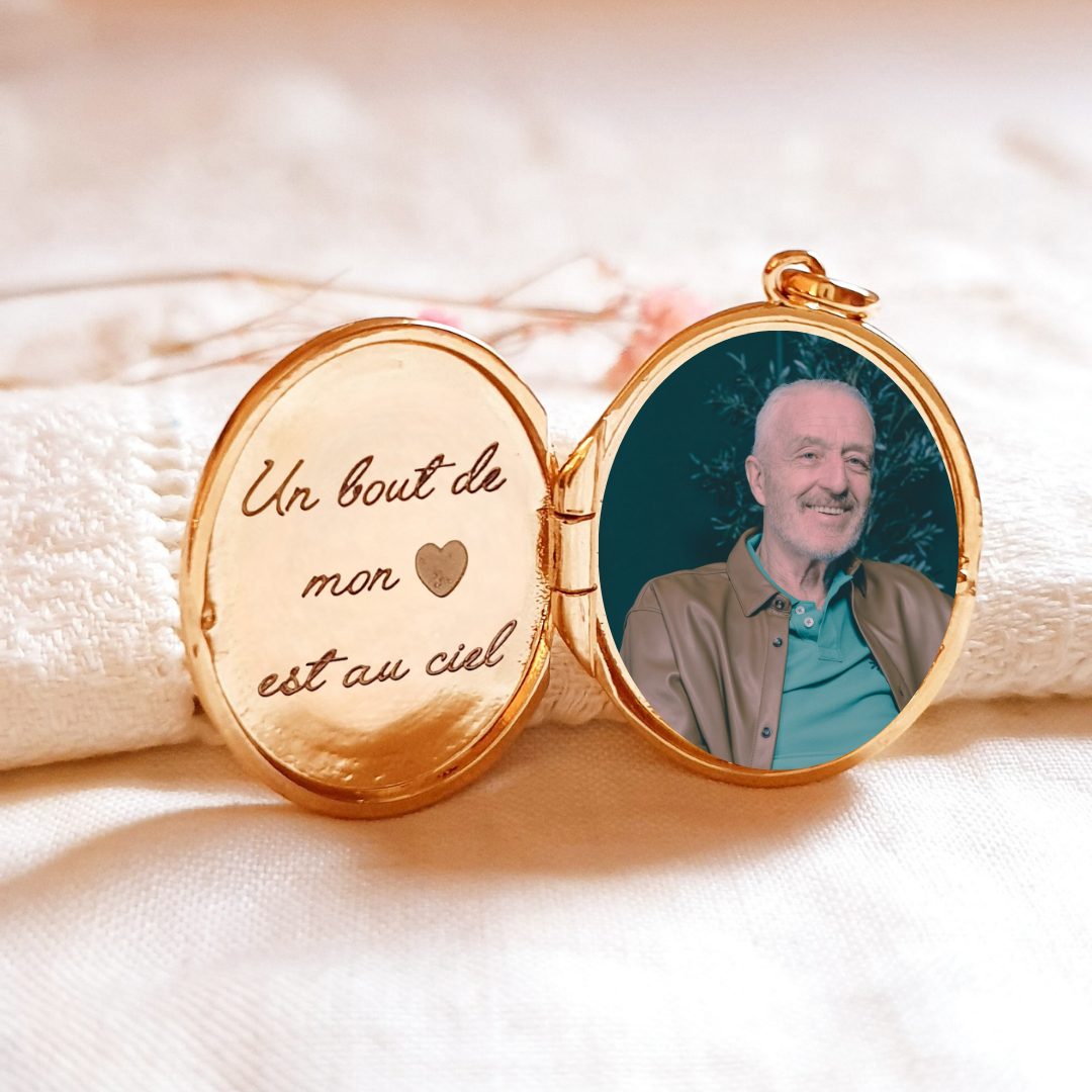 bijou memoire medaillon photo