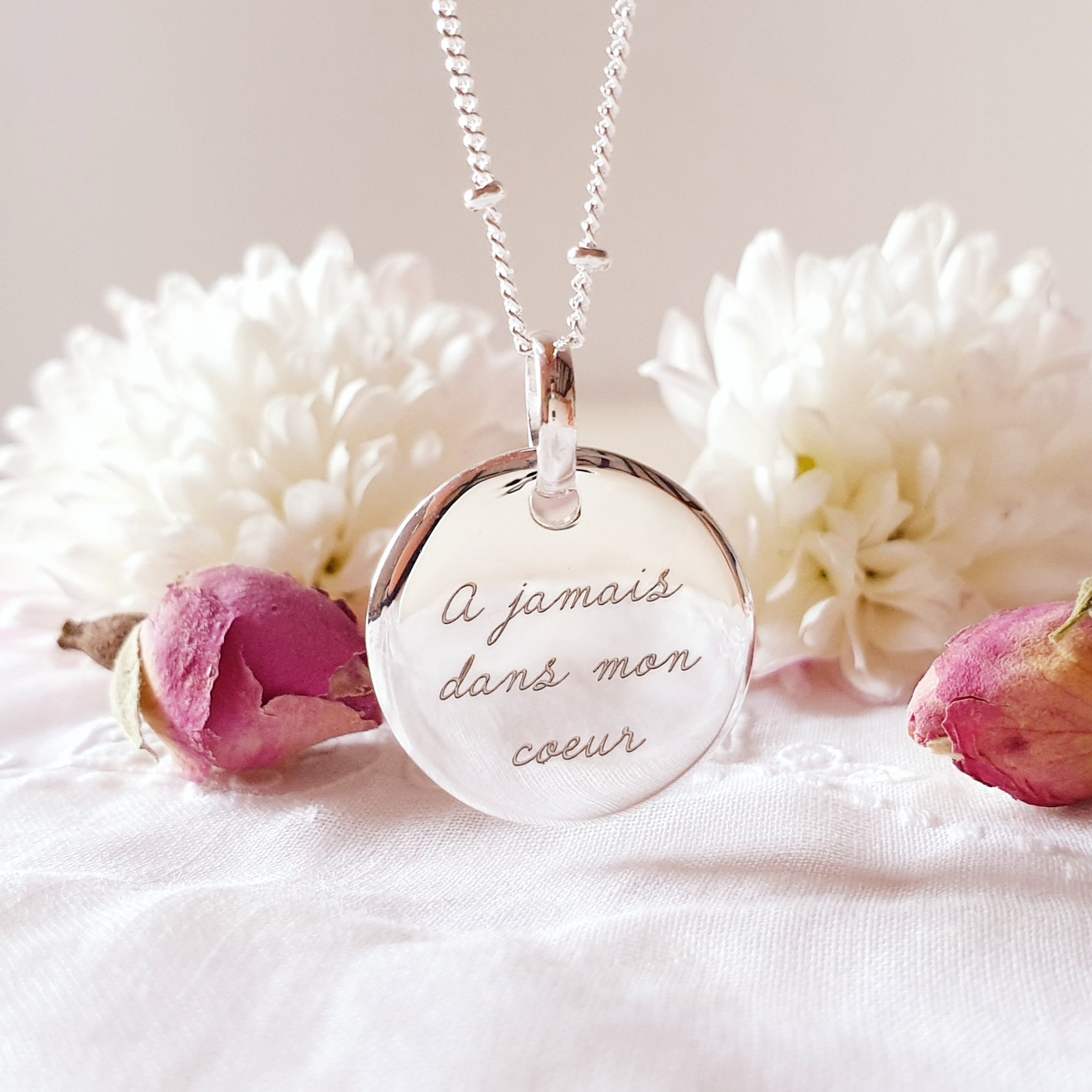 collier personnalise deuil maman