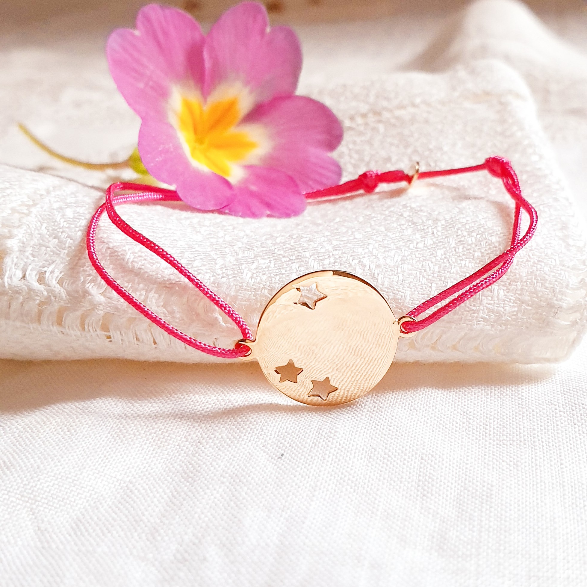 ETOILÉE bracelet cordon fille personnalisé Or argent