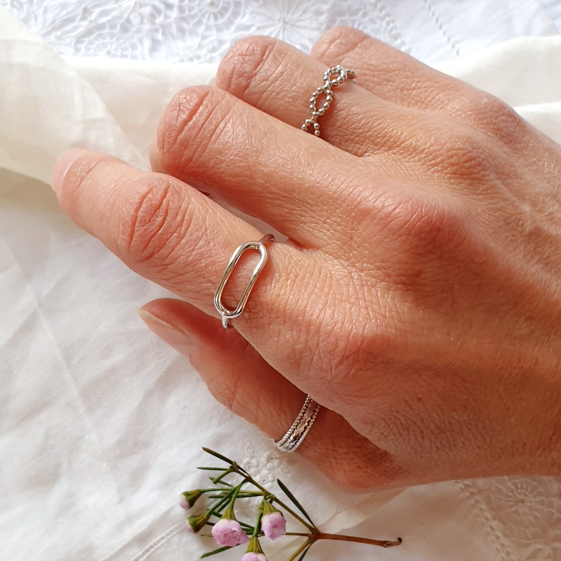 bague argent pas cher