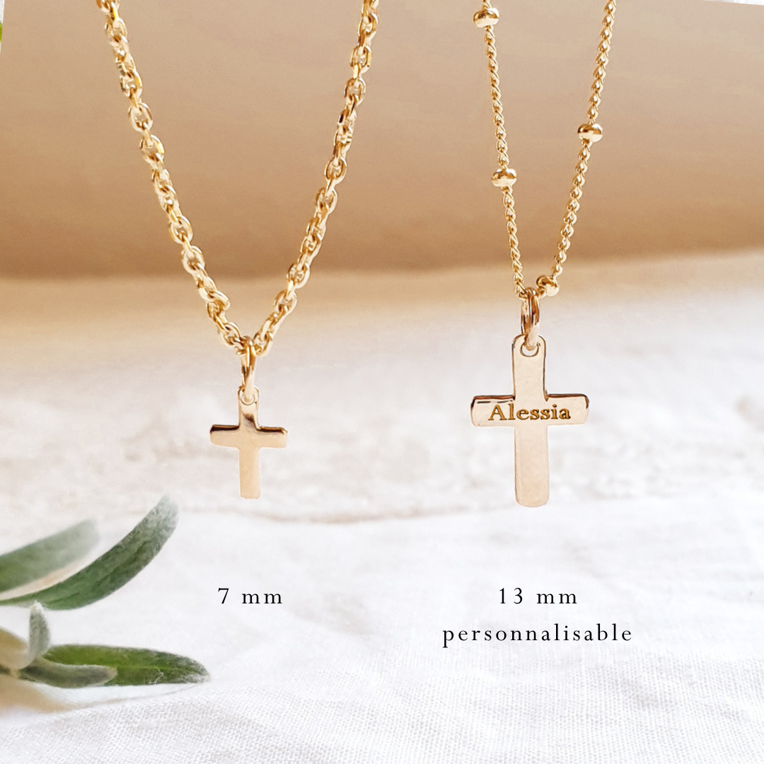 collier petite croix