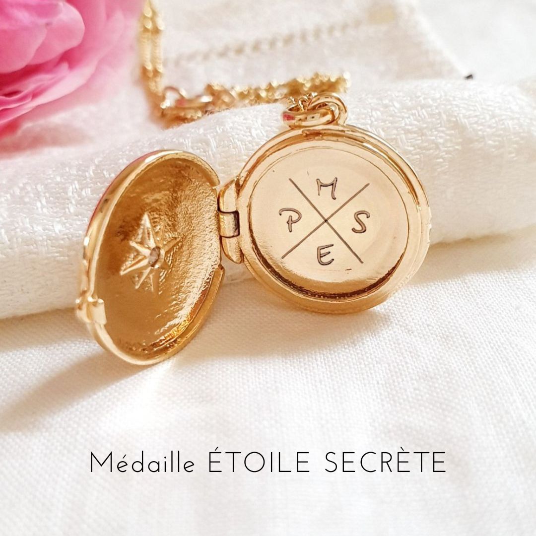 collier medaillon personnalisable pour femme