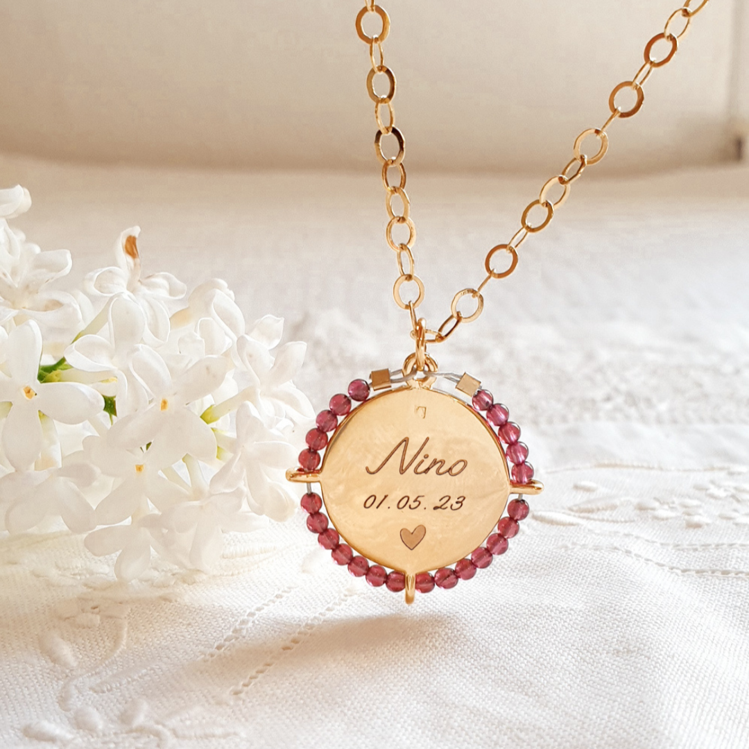 cadeau maman pendentif personnalise