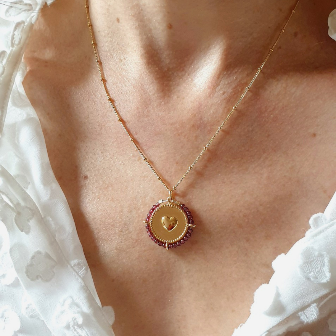 collier coeur pierre de janvier
